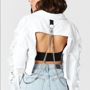 Carmar ZEUS CHAIN DETAIL DENIM JACKET